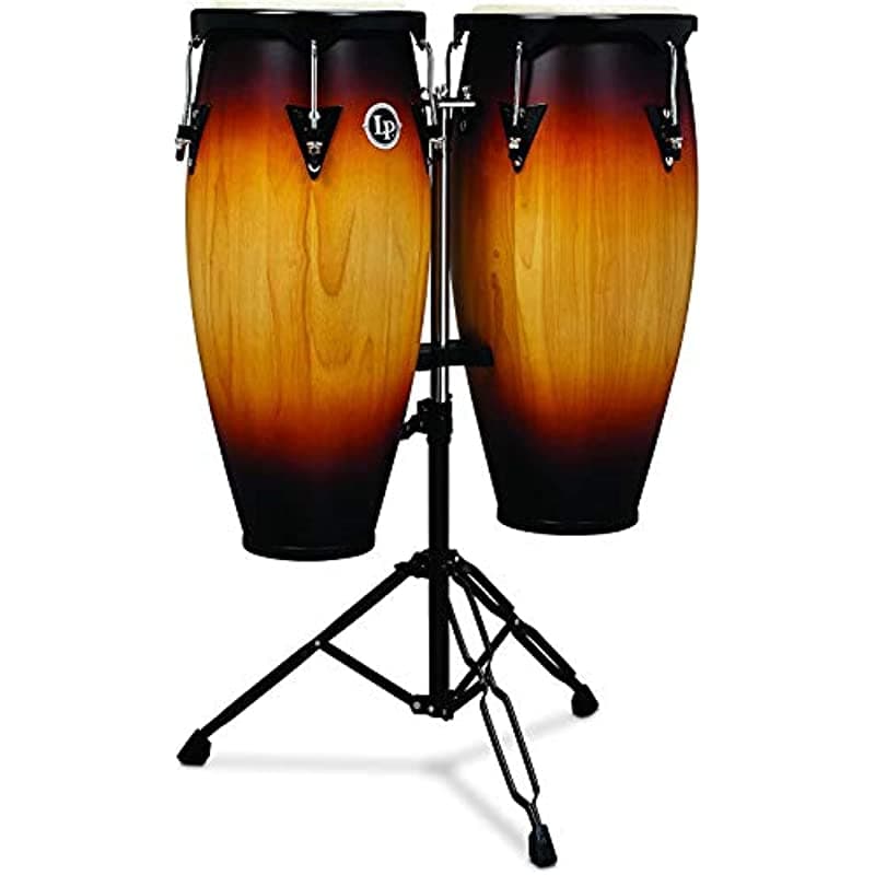 Latin Percussion LP City Wood Congas 10 Y 11 Set Vintage Sunburst