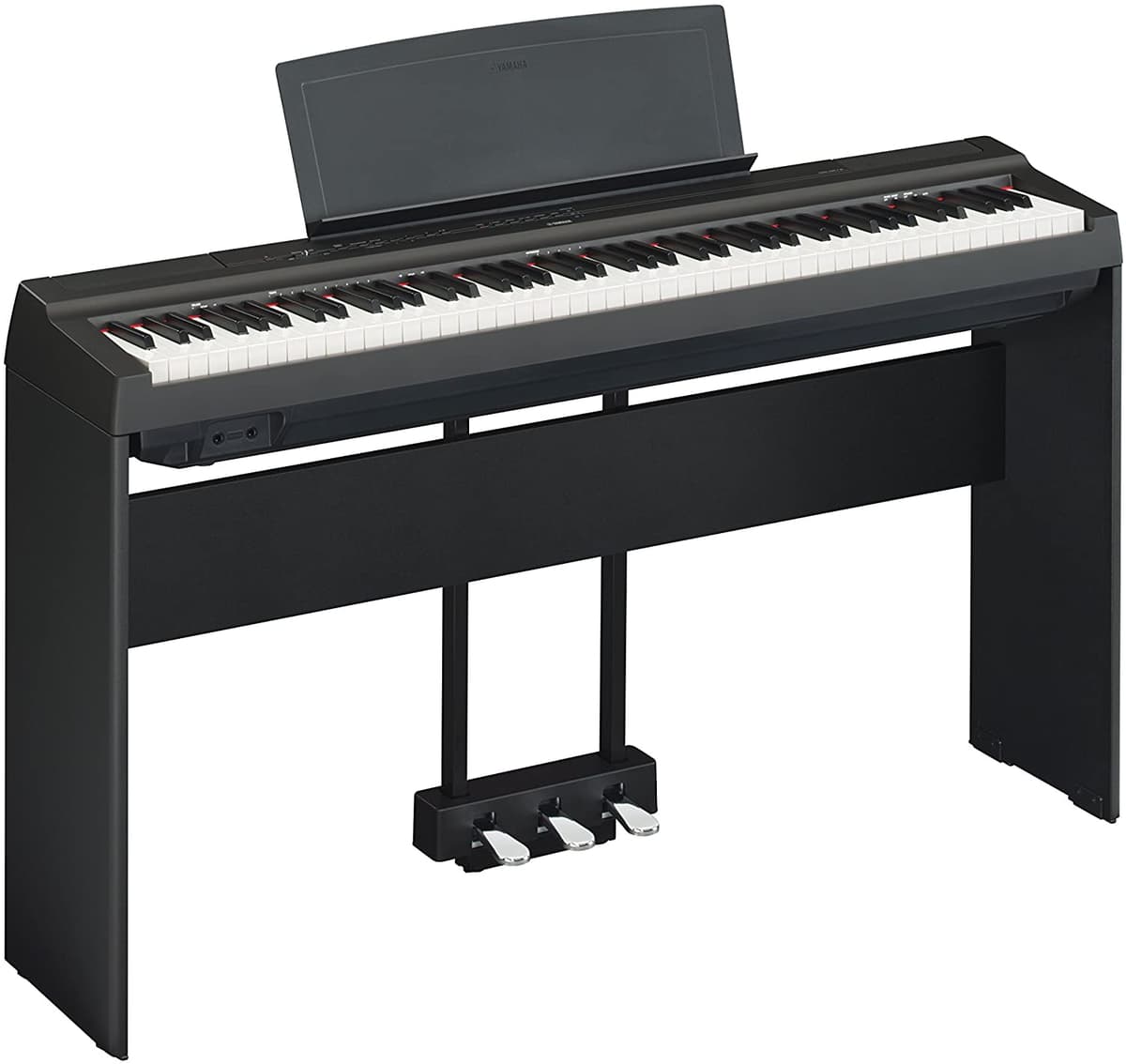 Yamaha P125 Piano Digital Deluxe Bundle Muebles Stand Y 3-Pedal Unidad Negra ⁸