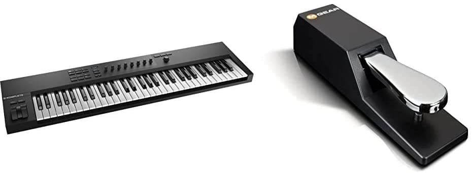 Native Instruments Instrumentos Nativos Komplete Kontrol A61 Controlador Teclado & M-Audio Sp 2 | Universal Sostense Pio Piano Style Action Midi Teclados Digital Pianos & More