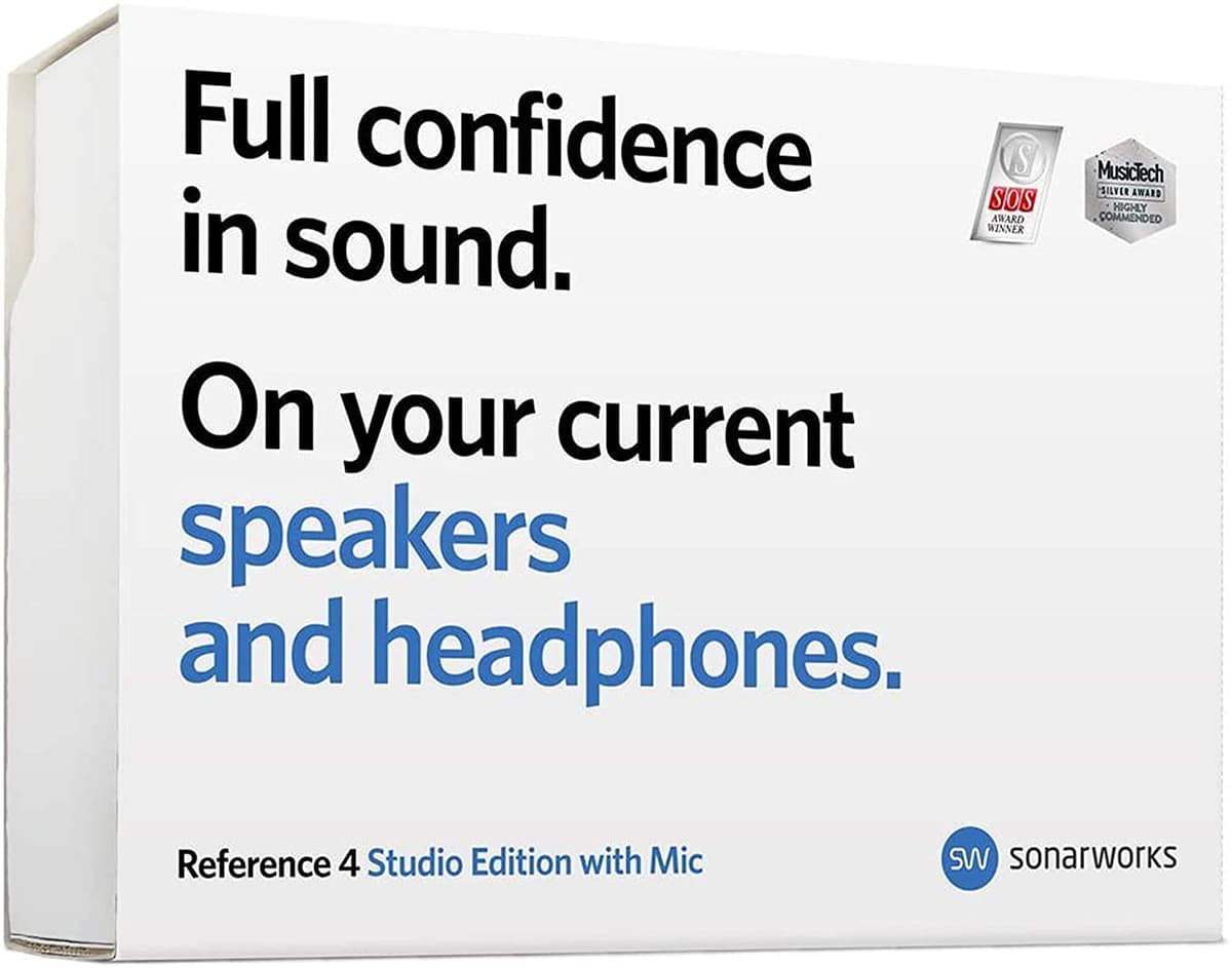 Sonarworks Referencia 4 Studio Edition Parlante Y Auricular Calibration Plug-In Medido Micrófono Boxed SW4SXLR