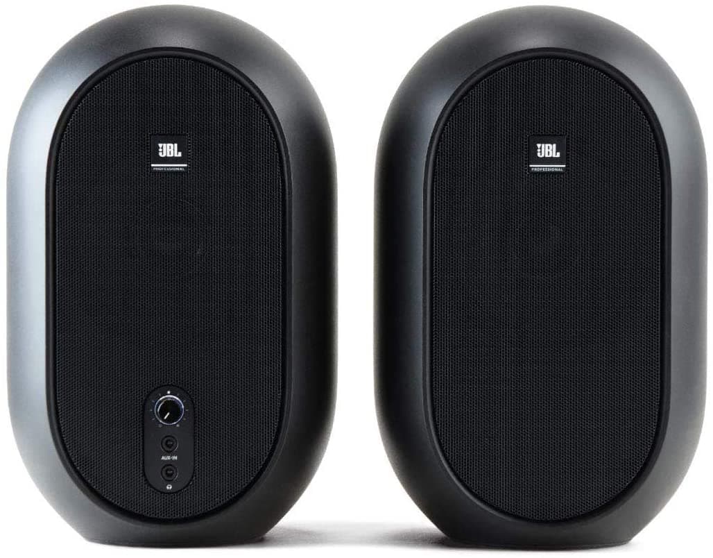 Jbl Profesional 1 Serie 104 Compact Potenciados Desktop Monitores De Referencias Vendidos Como Par Black Jbl104