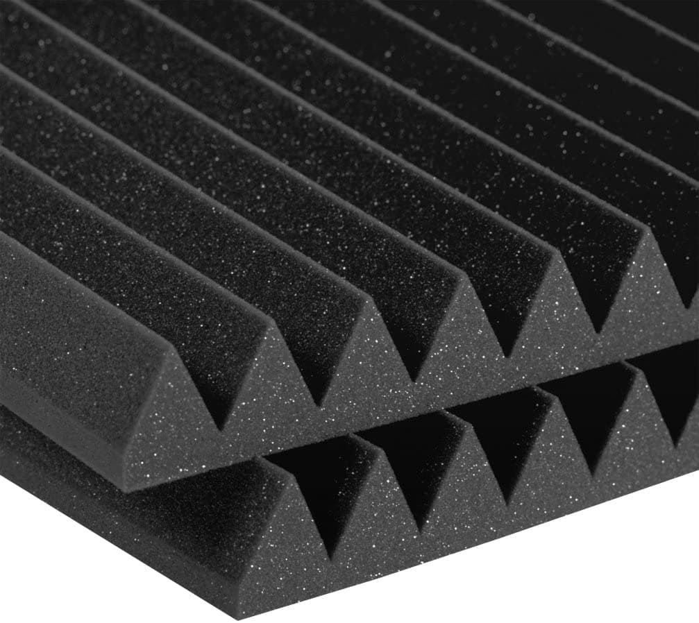 Auralex Acústicas Productos De Amortiguación De Sonido Charcoal 2X24X24 12 Pack 2Sf22Cha-Hp