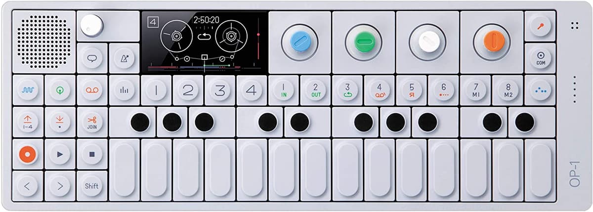 teenage engineering OP-1 Sintetizador, Sampler y Controlador Portátil con Radio FM y Grabadora de Cinta 4 Pistas - 10º Aniversario 002.AS.001