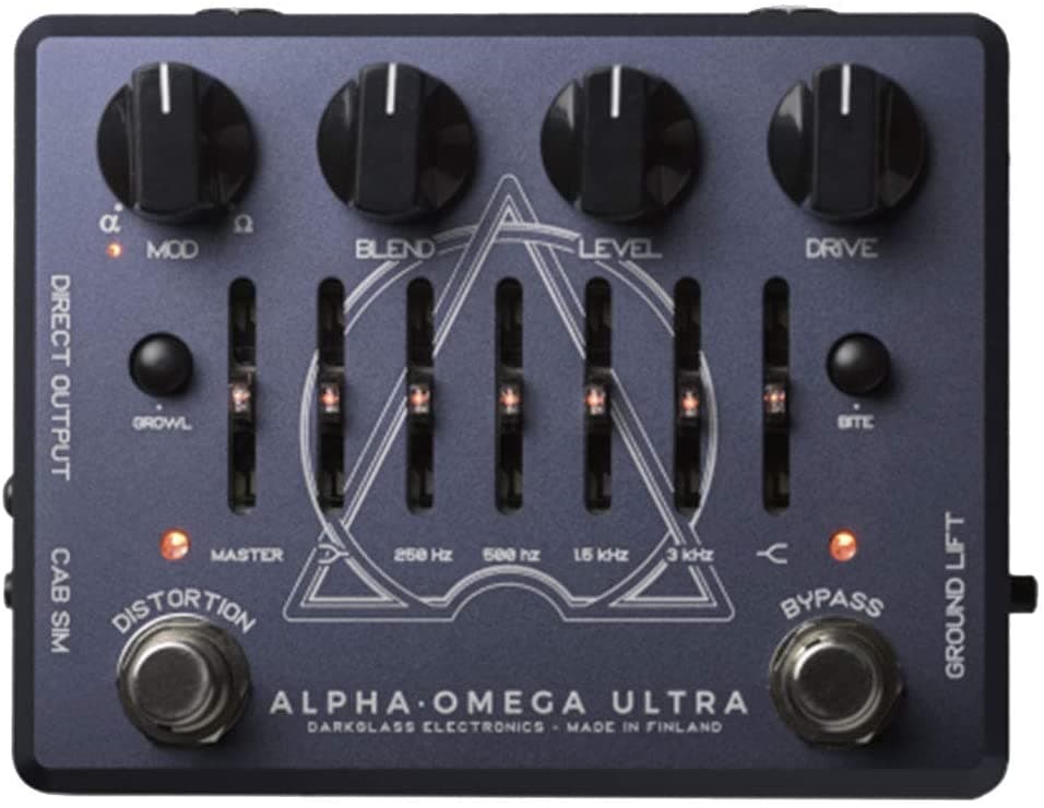 Darkglass Electronics Alpha Omega - Pedal De Preamplificador De Bajo Alpha Omega Ultra