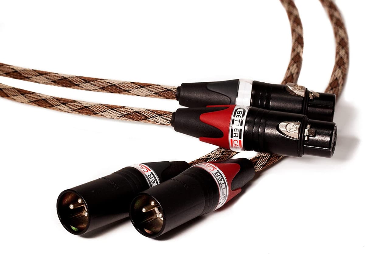 Better Cables Silver Serpent Serpiente Edition Balanced Xlr Audiophile Audio Cables Par 2 Cablos De Higa Coppula De Cobre De Cobre De Cobera De Halaje De Alta Del Hillo De Cobera De Alta Gama 15 Pies SS-SNAKE-XLRP-5