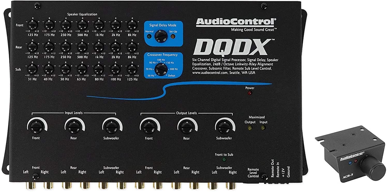 Audiocontrol Dqdx Black 6 Canal Rendimiento De La Señal Digital Procesador