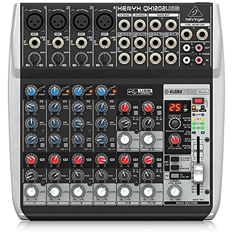 Behringer Xenyx Qx1202Usb Mezclador Con Usb Y Efectos