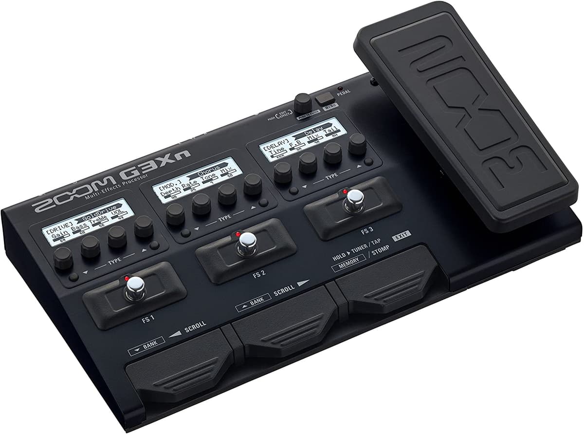 Zoom G3Xn Procesador De Efectos Múltiples Con Pedal De Expresión Para Guitarristas