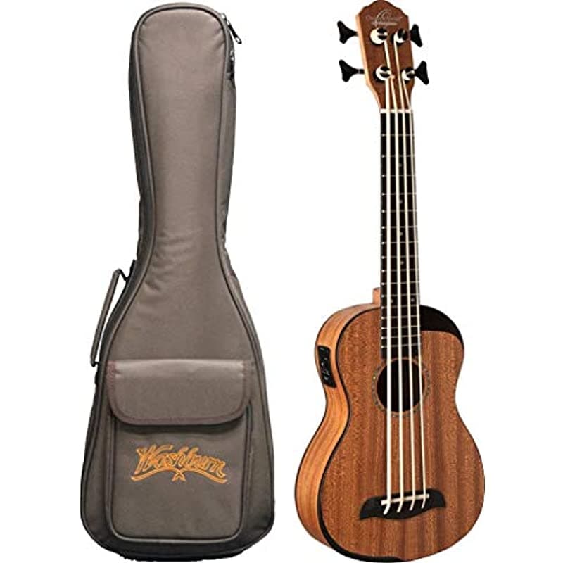 Oscar Schmidt Oub200K Comfort Series Bajo Ukulele Preamp Volumen Bajo Y Controles De Agudos Naturales