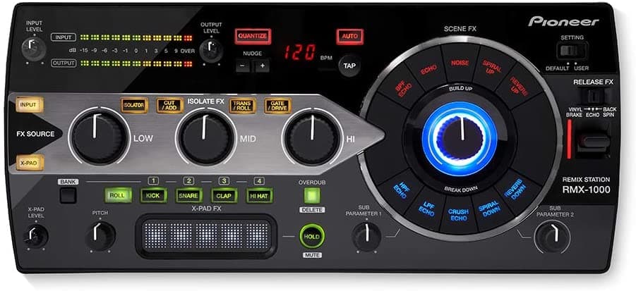 Pioneer RMX-1000 - Mezclador DJ color negro con efectos avanzados y control intuitivo para sesiones de DJ profesional