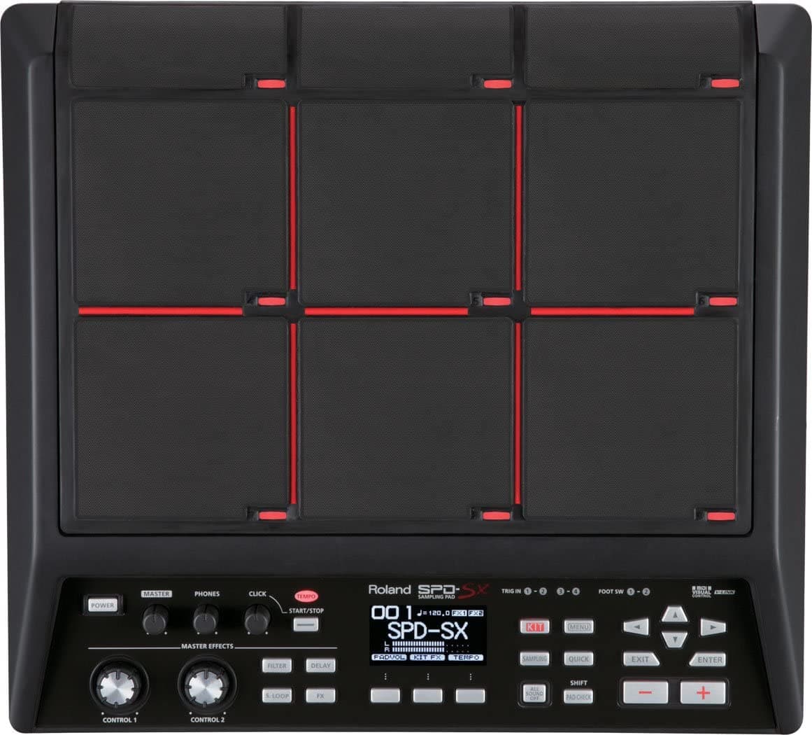 Roland SPD-SX Pad de Sampleo de Percusión con Memoria Interna de 4GB, Negro Mediano