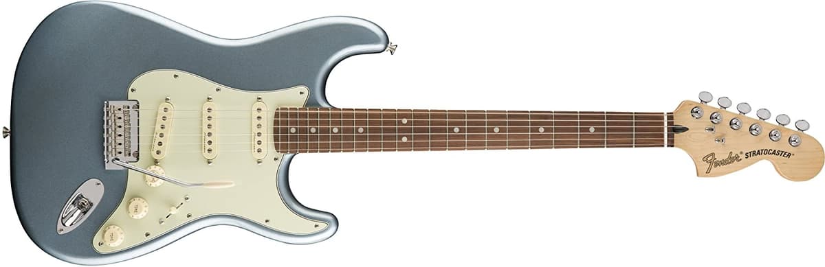 Fender Deluxe Roadhouse Stratocaster Guitarra Eléctrica - Diapasón de Pau Ferro - Azul Hielo Místico 147300362