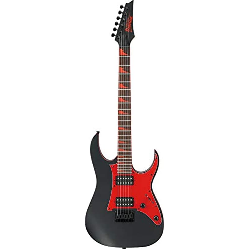Ibanez GRG - Guitarra Eléctrica de Cuerpo Sólido de 6 Cuerdas para Diestros Negro Plano (GRG131DXBKF)