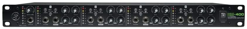 Mackie Hm Series 4 Canales Amplificador Auricular Rackmount 4-Ch X 12 Auriculares Hm-400