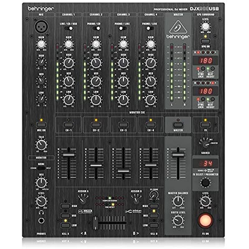 Behringer Pro Mixer Djx900Usb Mezclador De Dj De 4 Canales