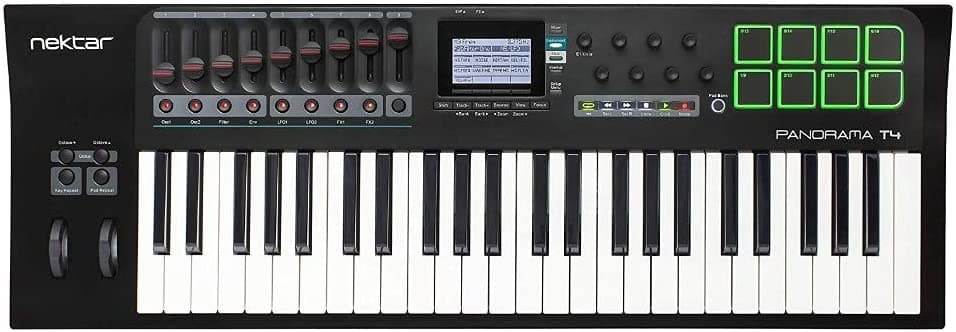Nektar Panorama T4 - Teclado Controlador MIDI USB de 49 teclas para Producción Musical y Performance