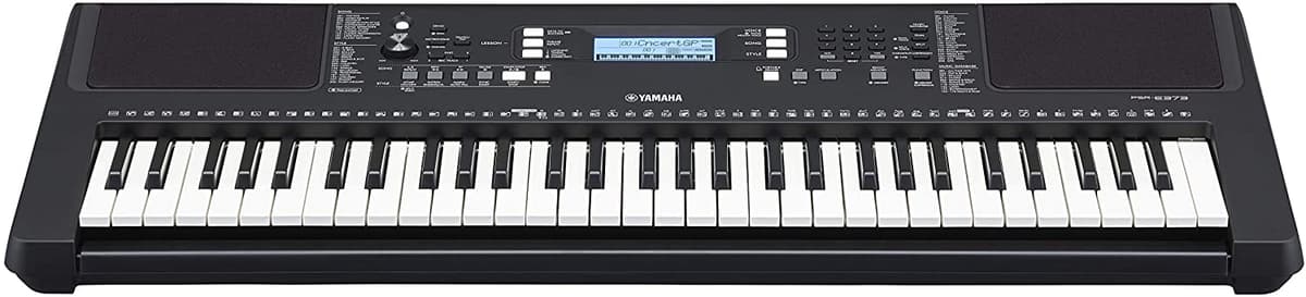 Yamaha Psr-E373 Digital Teclado A Versátil Teclado 61 Claves Sensibles Al Tacto 622 Voces De Instrumento En Un Acabado Negro