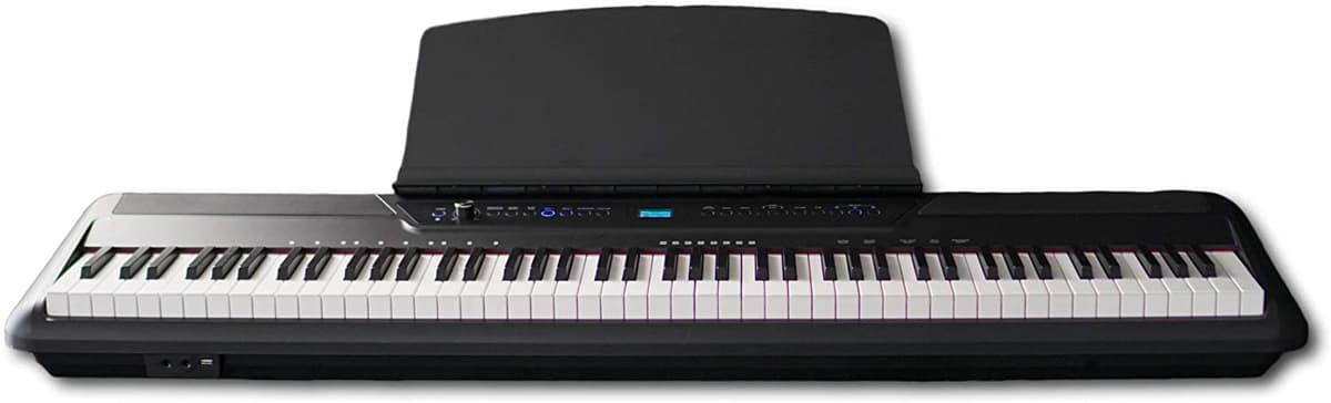 Inovus i88 Piano digital 88 teclas contrapesadas con acción de martillo conectividad inalámbrica 200 sonidos y iLearn aprendizaje interactivo con suscripción a Piano Academy App