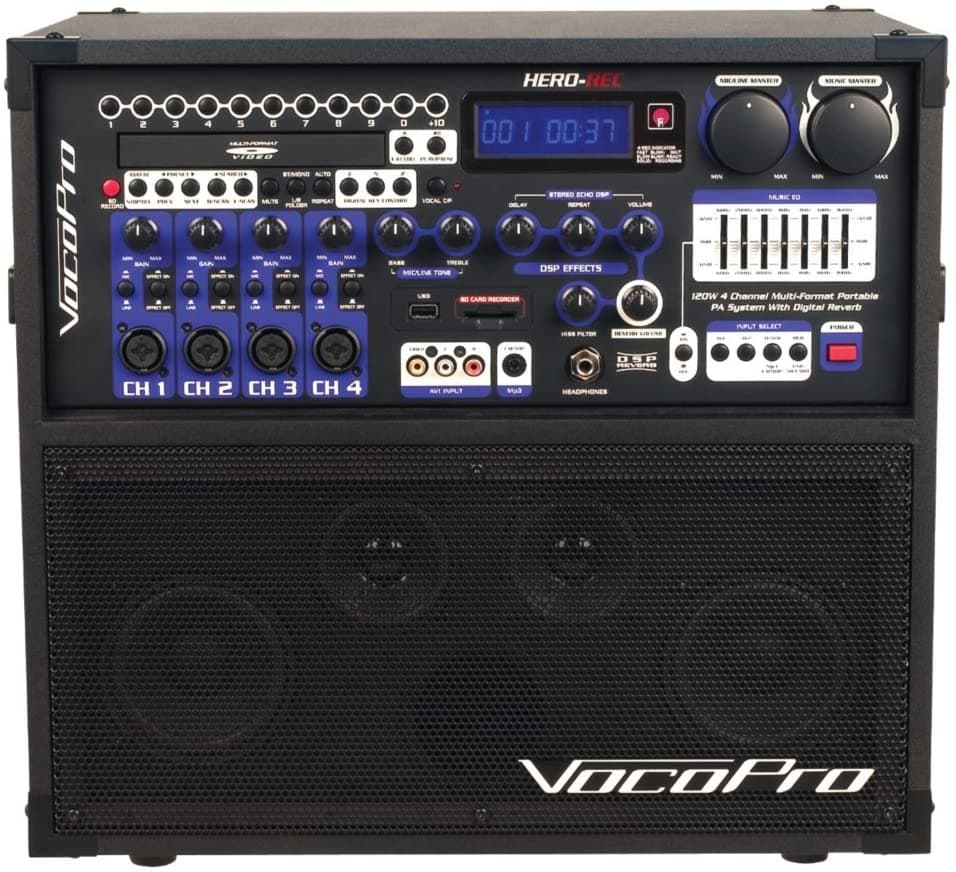 Vocopro Karaoke Sistema Multicolor Herorecbasic