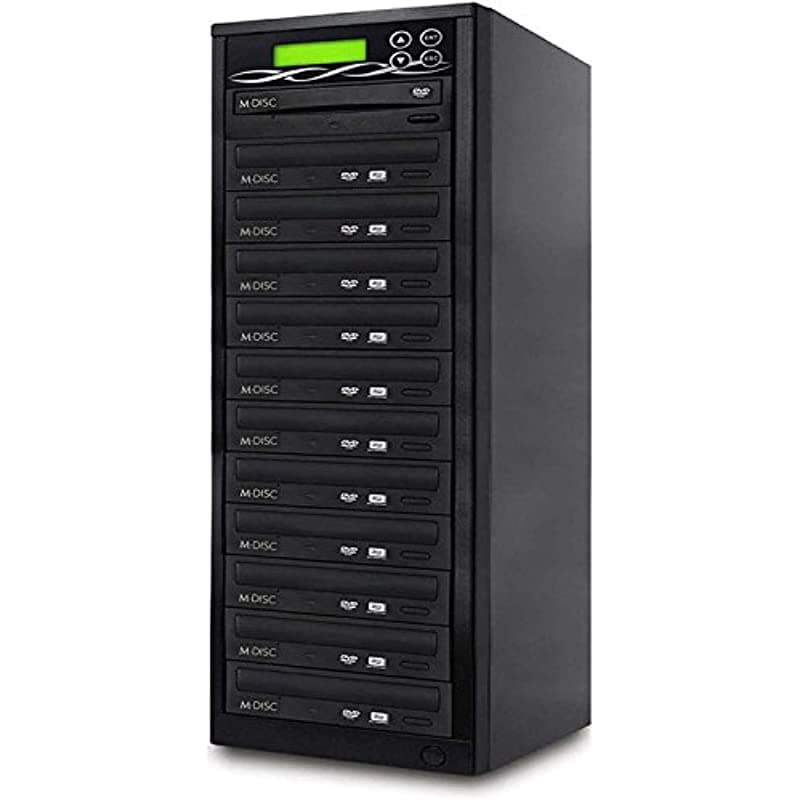 Bestduplicator - Grabadora De Replicación De Torre De Copiadora (24 Unidades Con Certificación Bd 1 A 11 Objetivo) + Software Para Grabadora De Dvd Nero Multimedia Suite 10 Essentials BDC-11T