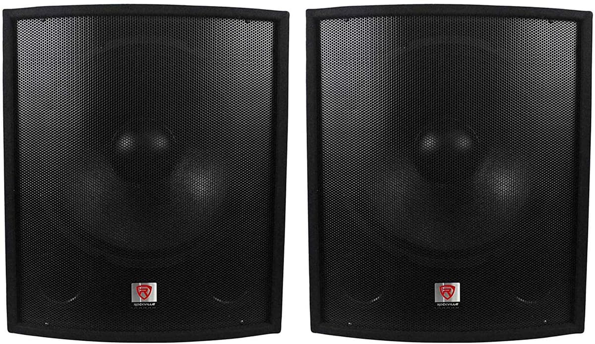Rockville (2) Nuevos Subwoofers De Dj Pasivo Pro De 18" 2000 Vatios Sbg1188 (2) SBG1188
