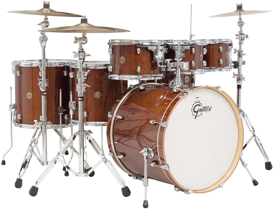 Gretsch Cm1E826Pwg 2014 Catalina Maple De 7 Piezas Paqueto De Carnera De Rock Y 22 Pulgadas Gratis 8 Pulgadas Tom Walnut Claze