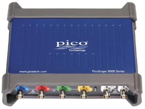 Pico PicoScope 3403D Osciloscopio PC 4 Canales con Generador de Funciones/AWG, 50 MHz, USB, Alta Resolución, Laboratorio y Servicio Técnico