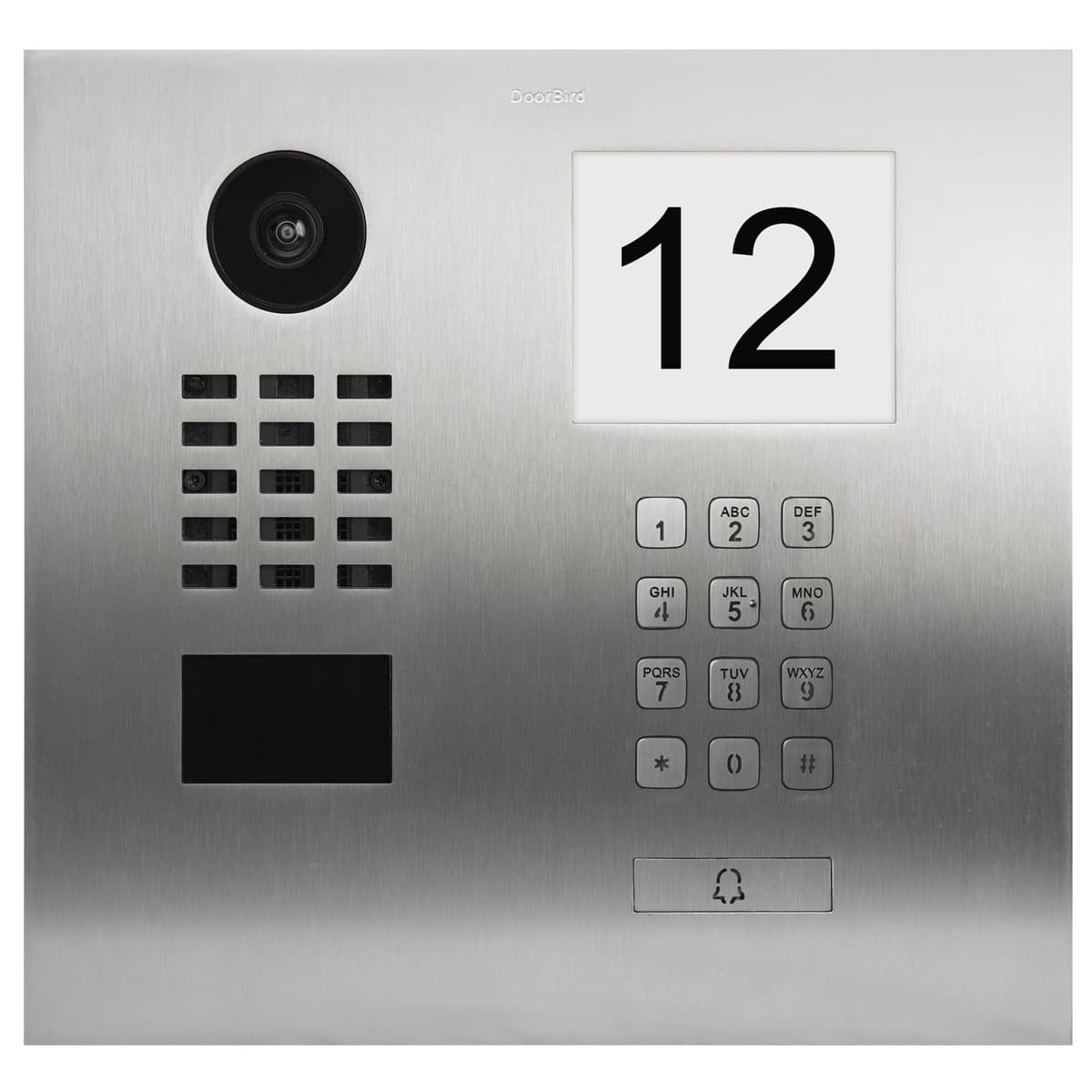 DoorBird D2101IKH Portero Video Intercomunicador Empotrado Acero Inoxidable (V2A) IP65 Cepillado con Teclado Keypad