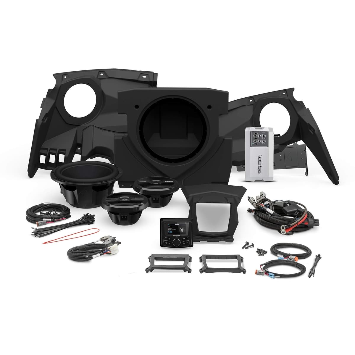 Rockford Fosgate X317-STAGE3 Estéreo 400W, Kit de Parlantes Frontales y Subwoofer para Can-Am Maverick X3 (2017-2020)
