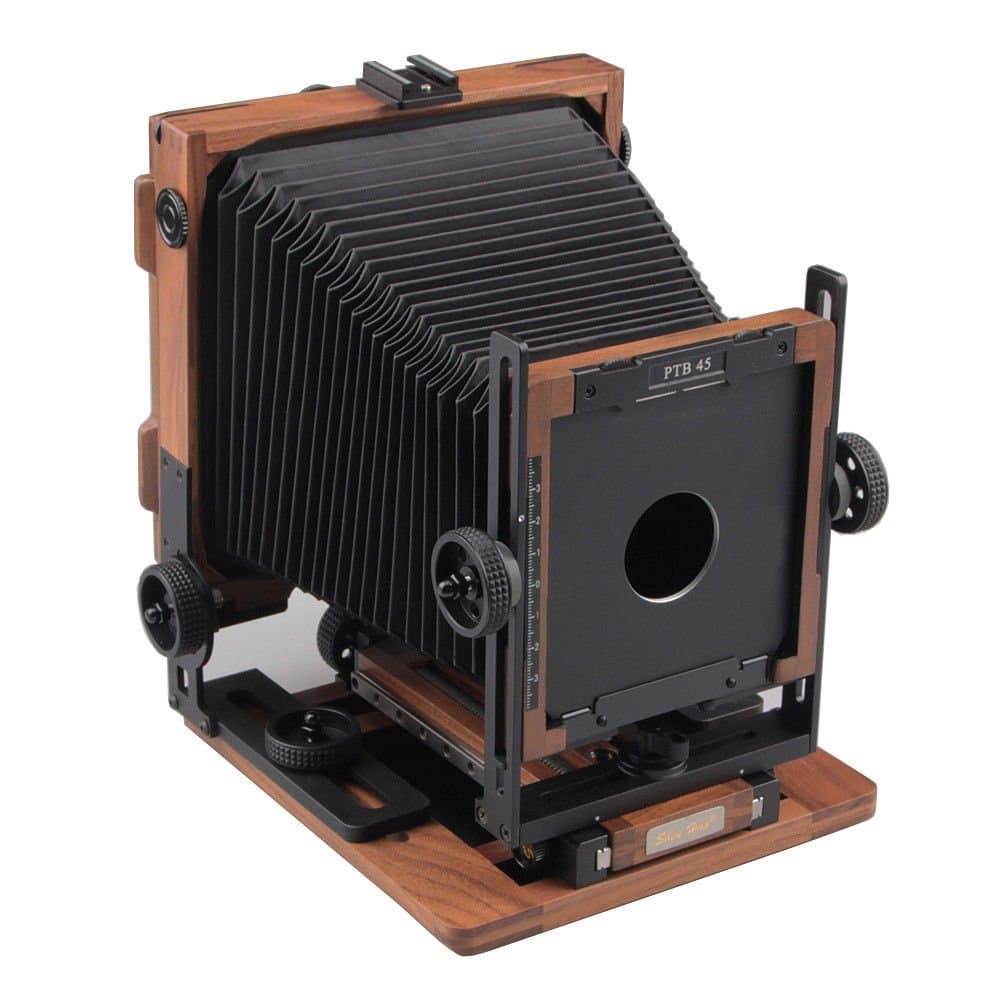Shen Hao PTB45 Cámara de Gran Formato 4x5 Plegable de Campo en Madera de Nogal, Modelo PTB45-B