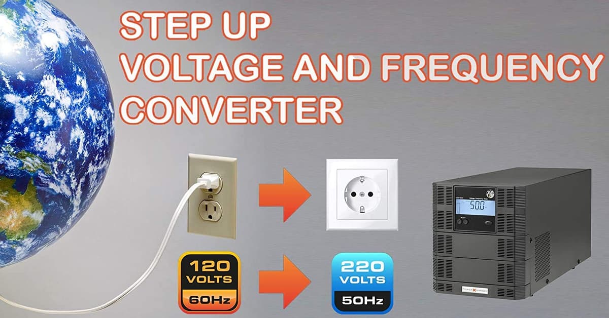 POWER X CHANGER UX-3K 22050UX-3K - Convertidor de Voltaje y Frecuencia 220V/50Hz, Step-Up, Fuente de Poder AC, 3000VA/2700W