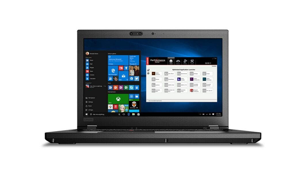 Lenovo ThinkPad P52 15.6" FHD Laptop, Intel Core i7-8750H 6 núcleos, 16GB RAM, 512GB SSD, NVIDIA Quadro P1000, Lector de Huellas, USB-C, Webcam, Windows 10 Pro 3112-LENOVO-7701