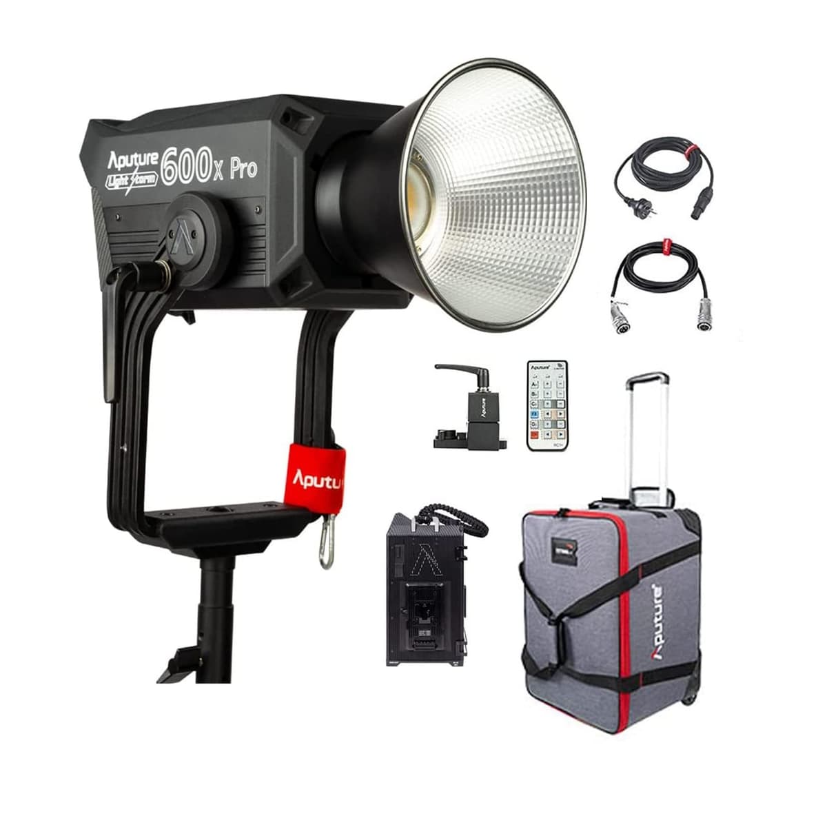 Aputure Light Storm LS 600x Pro Luz LED de Video Bi-Color 2700K-6500K, App Bluetooth, Montura V (V-Mount) FP-AP-10110