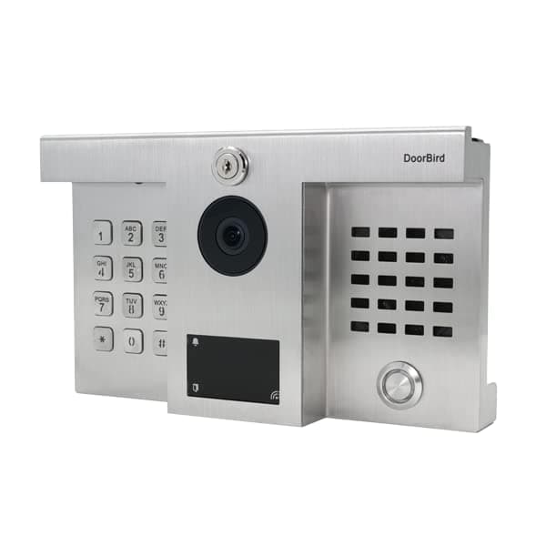 DoorBird D1812 Portero/Videoportero IP, Actualización Híbrida para instalaciones DoorKing 1812 Classic y Plus, Acero Inoxidable V2A, Cepillado