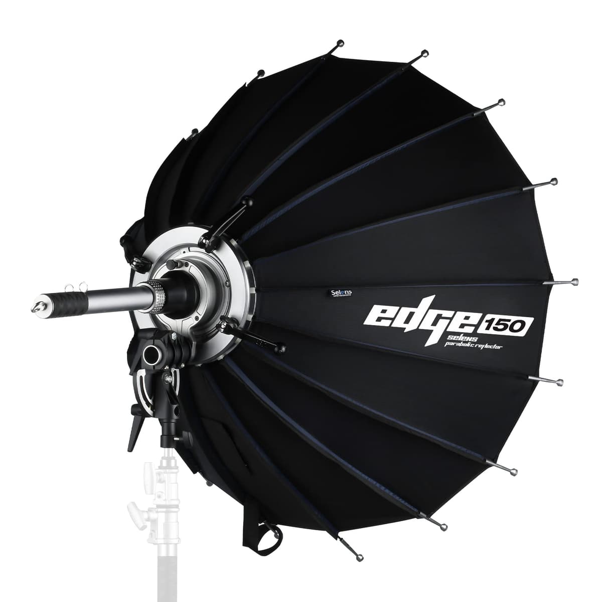 Selens Edge SER150 Reflector Parabólico con Sistema de Enfoque y Varilla de Foco para Fotografía de Retrato, Luz de Video, Flash, Spotlight, 150 cm (59.06")