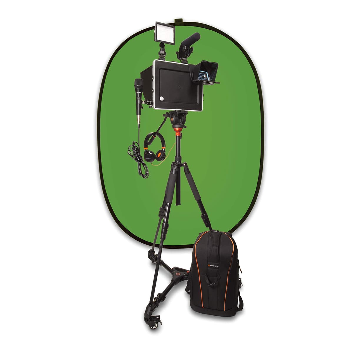 PADCASTER Studio PCSTUDIO-105, Estudio de Producción de Video Portátil para iPad Pro 10.5, con Case, Micrófonos, Audífonos, Trípode, Teleprompter y más, Compatible con iPads