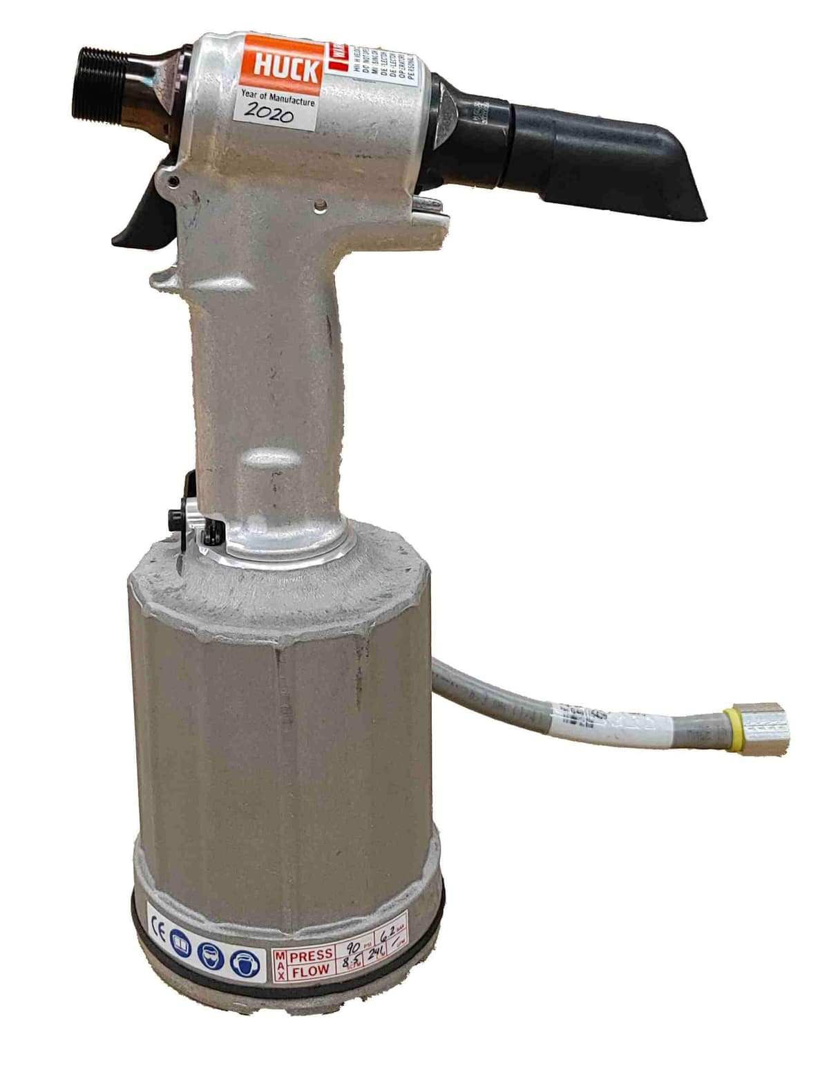 HUCK 2025 Herramienta Neumática de Instalación - Pistola Remachadora, Equipo Neumático Industrial, Tool HUCK para Fijaciones y Remaches