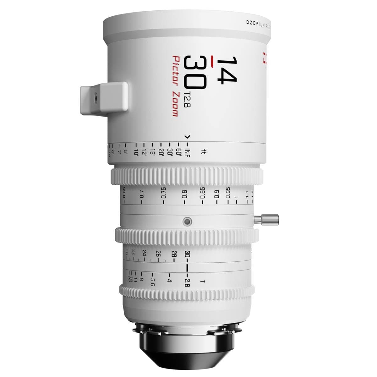 DZOFILM Pictor DZO-7220003W Lente Cine Parfocal 14-30mm T2.8 Super35 Montura PL y Canon EF, Color Blanco