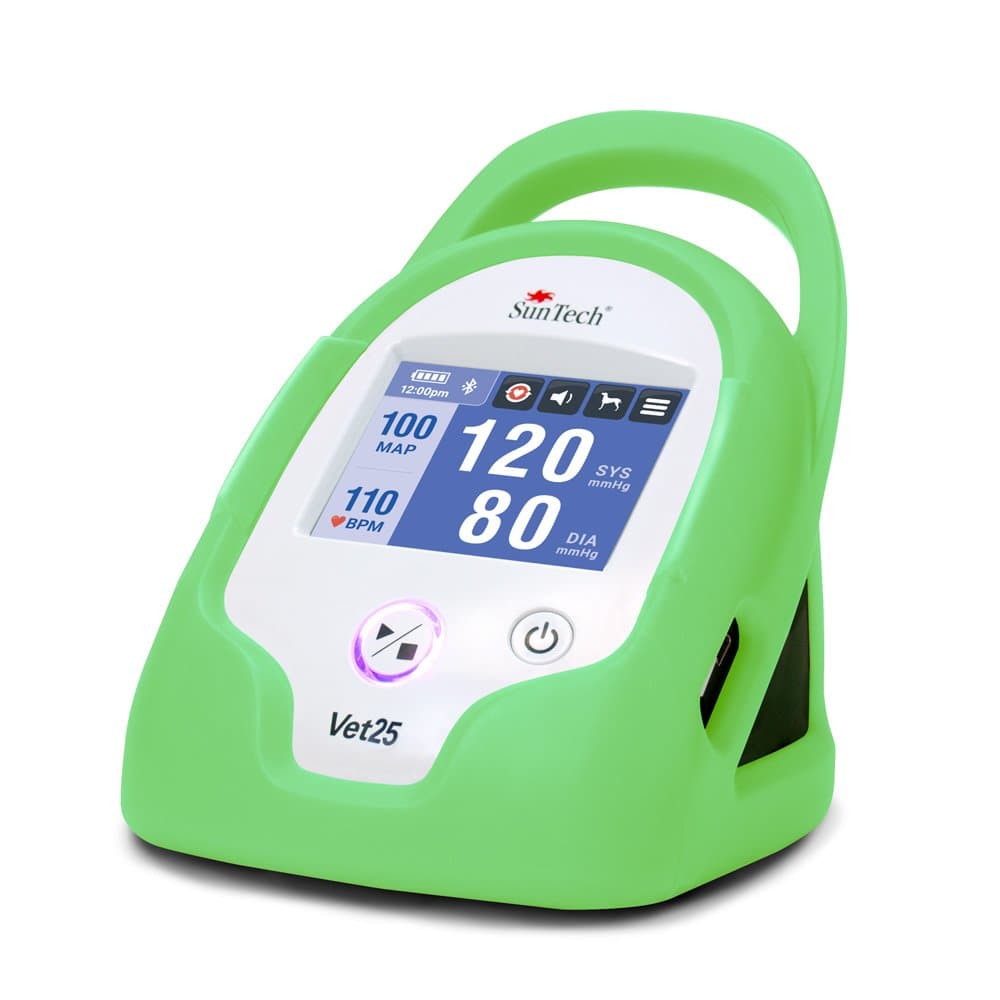SunTech Medical Vet25 M25 Monitor de Presión Arterial Veterinario de Intervalo Continuo (Verde Tree Frog)