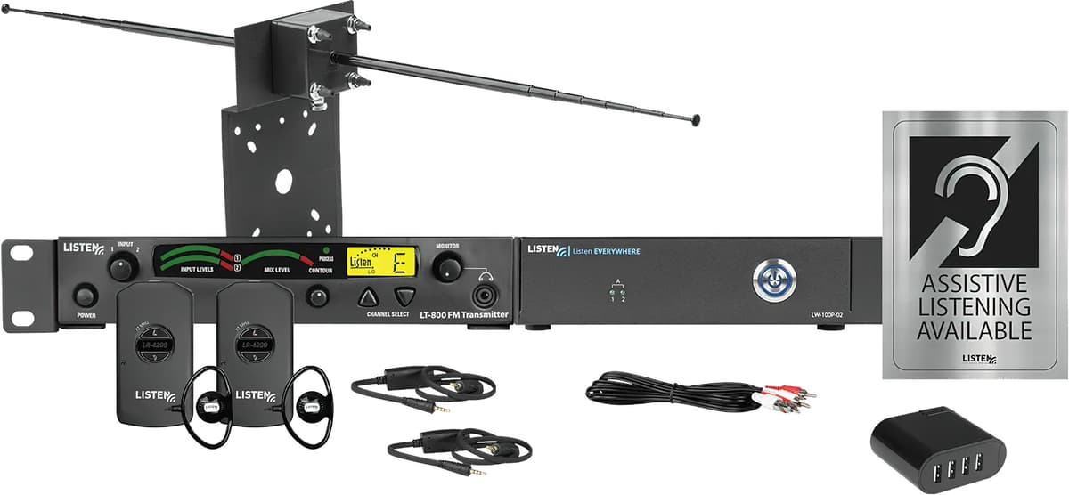 Listen LCS-121-01 Sistema Avanzado Wi-Fi/RF de Audio Asistido para Conferencias y Presentaciones