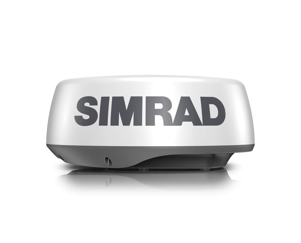 Simrad HALO20+ 000-14536-001 Radar de Compresión de Pulso 20" 36 NM, 60 RPM, Evitación de Colisiones, VelocityTrack, Tecnología Doppler de Doble Rango Integrada