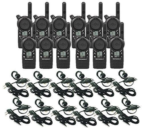 Motorola Solutions CLS1110 paquete de 12 con auriculares radio de dos vías analógico UHF 459.5-469.5 MHz Motorola CLS1110