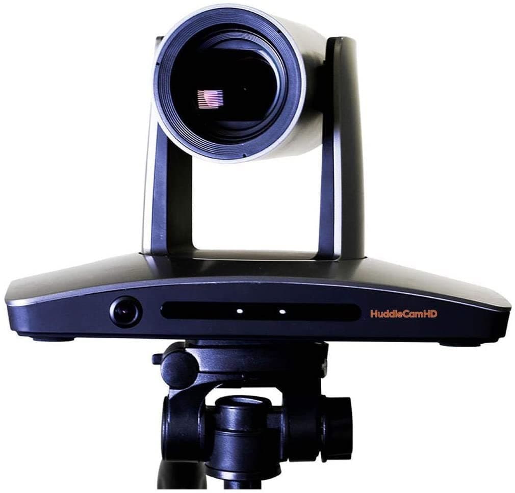 HuddleCamHD Huddleview HC12X-HUDDLEVIEW Cámara PTZ de conferencia interior 2.14MP con autoencuadre, transmisión IP, zoom óptico 12x y lente FOV 72°, color blanco