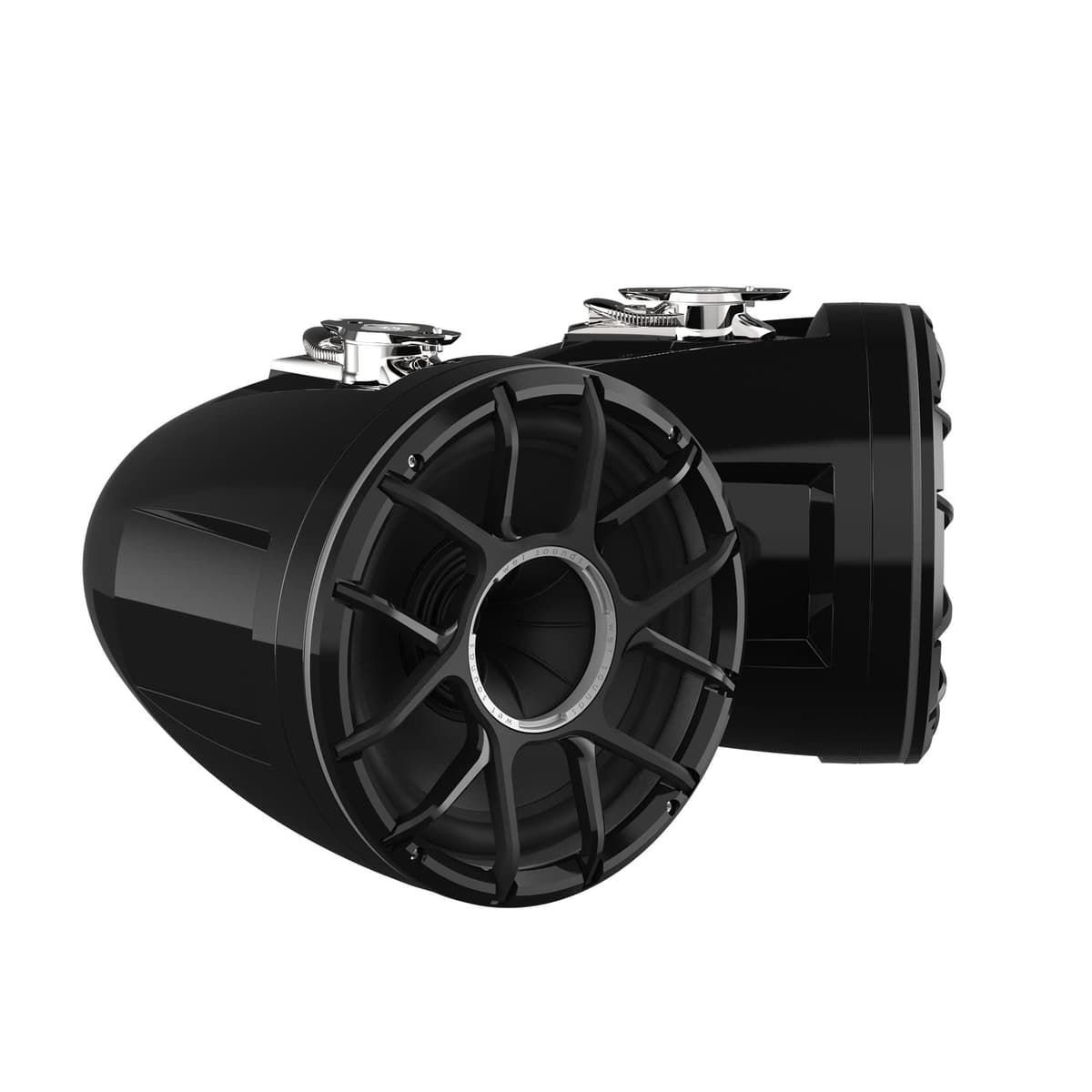 CreativeAudio REV 12 HD Parlantes Torre 12" con Driver de Compresión Horn, Rejillas XZ y Montaje Superficie Giratorio, 400W RMS, Negro, Par REV12 HD B XZ-SXM