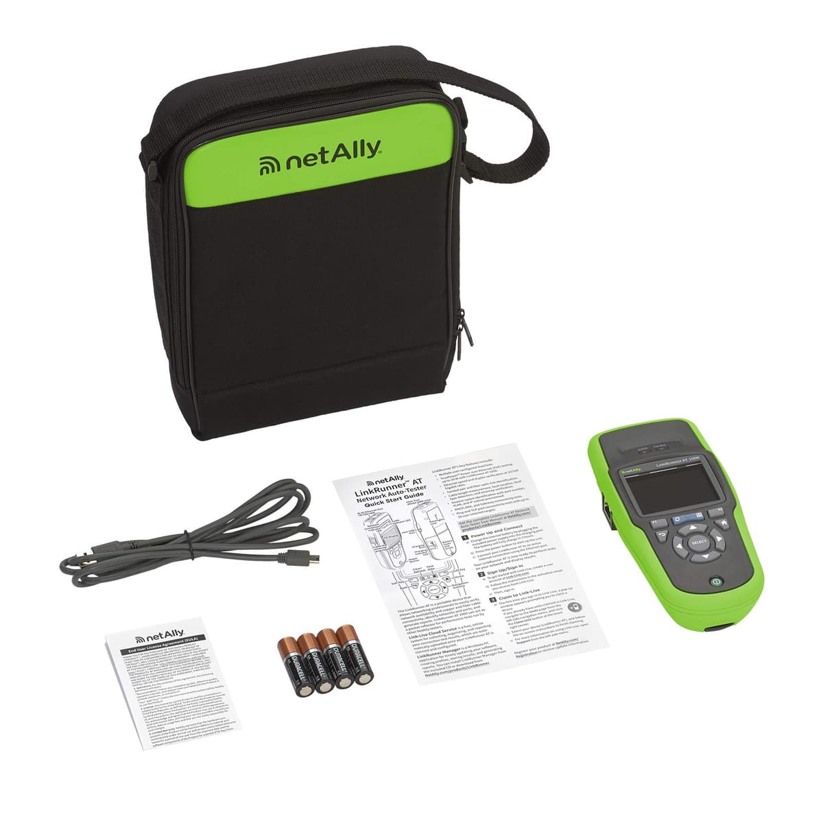 NETALLY LinkRunner LRAT-1000 Probador de Red Ethernet de Cobre | Tester Cableado RJ45 | Verificación PoE, VLAN, DHCP, Ping, Tonos, Informe y Autodiagnóstico