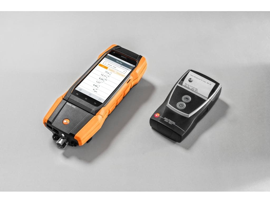 Testo 300 0564 3004 96 - Analizador de combustión comercial/industrial con sensores de larga vida, impresora y NOx