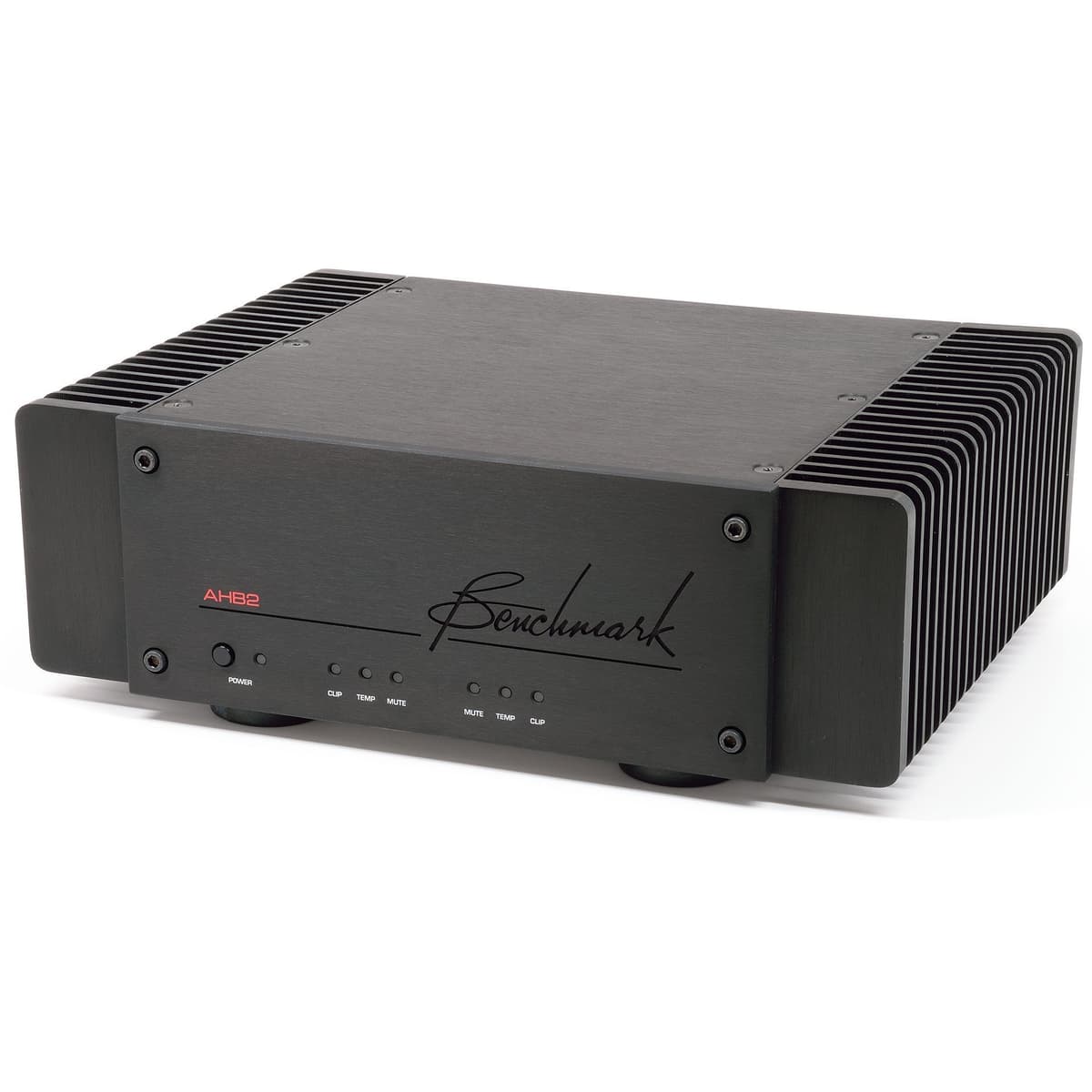 Benchmark Media Systems AHB2 Amplificador de Potencia Estéreo de Alta Resolución (Negro) para Audio Hi-Fi y Estudio AHB2-BA