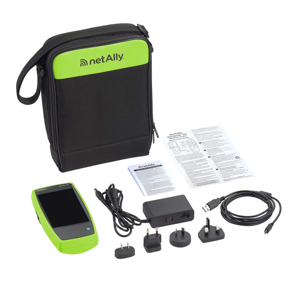 NETALLY AirCheck G2 Probador Inalámbrico Wi-Fi, Analizador de Redes, Tester 802.11ac/ax, Diagnóstico WiFi, Herramienta de Pruebas de Red Wireless