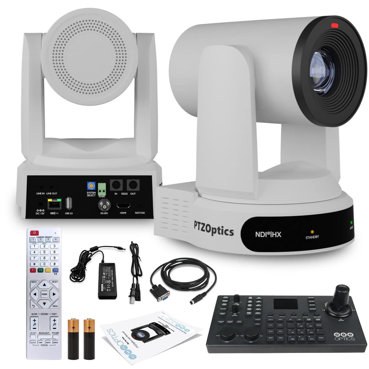 PTZOptics Move 4K PT30X-4K-WH-G3 Cámara PTZ 30x Zoom Óptico SDI/HDMI/USB/IP (Blanca) + Controlador Joystick PTZOptics SuperJoy PT30X-4K-WH-G3_EDI_13