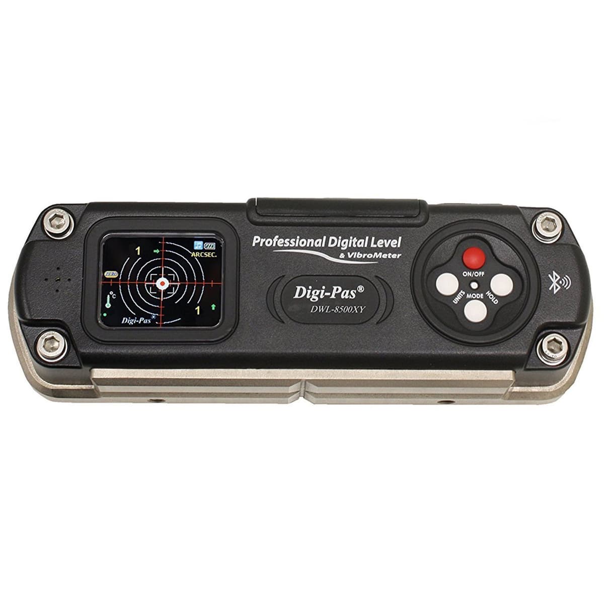 Digi-Pas DWL-8500XY 2-Ejes Nivel Digital Ultra-Preciso 1-arcsec (0.005 mm/m) Inclinómetro + Software PRO (Trazable NIST)